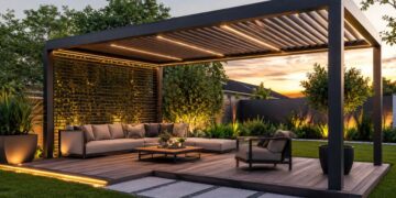 Moderne Pergola für den Garten
